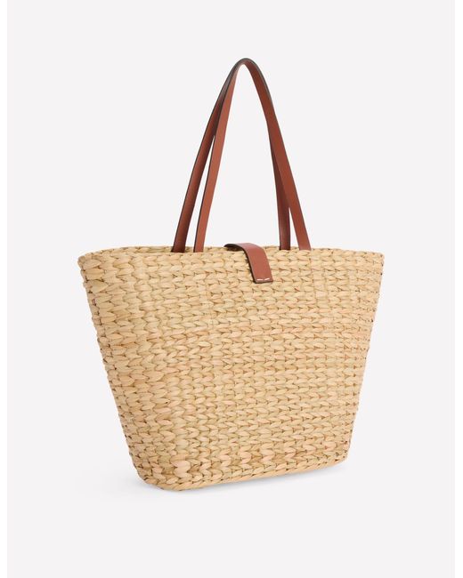 Boden Natural Buckle Tote