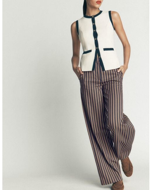 Boden White Belgravia Tailored Trousers