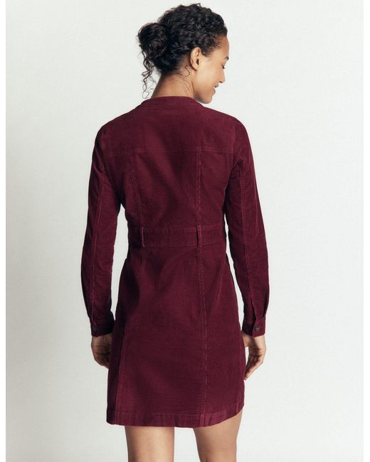 Boden Red Zara Cord Short Dress