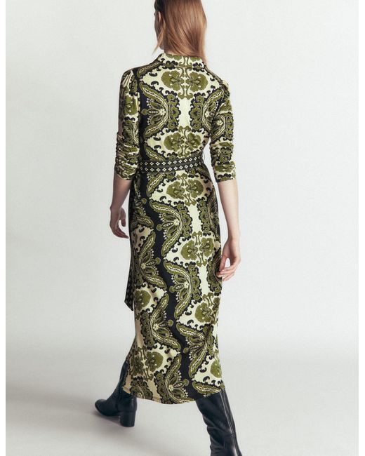 Boden Green Imogen Collared Jersey Dress