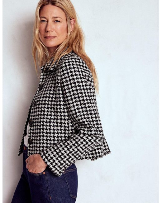 Boden White Knightsbridge Wool Jacket