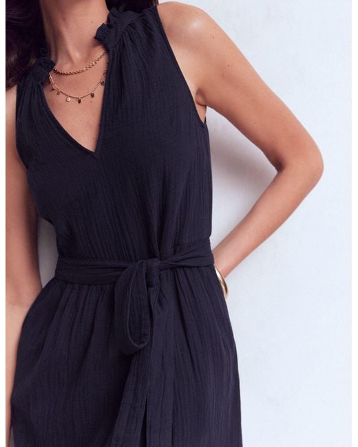 Boden Blue Viv Double Cloth Maxi Dress
