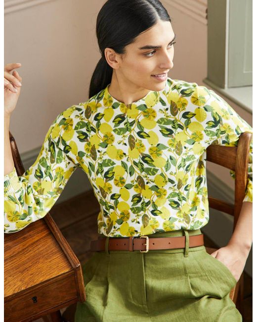 Boden top yellow jumper