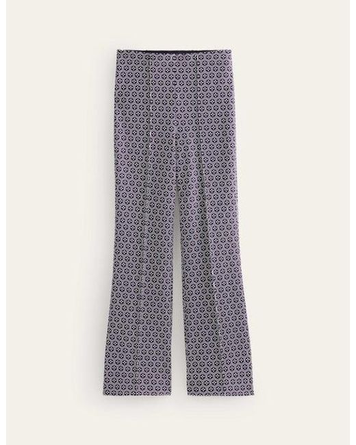 Boden Gray Ponte Pull On Kick Flare
