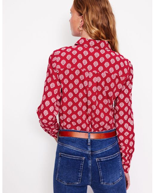 Boden Red Sienna Cord Shirt