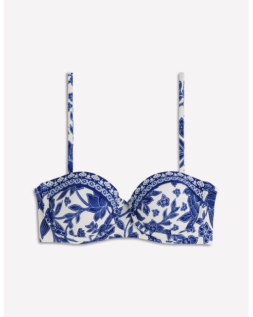 Boden Blue Rhodes Cup Sized Bikini Top