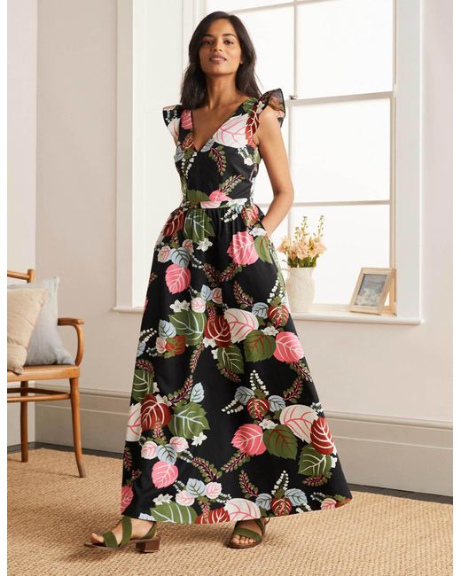 Andrea Frill Sleeve Maxi Dress 