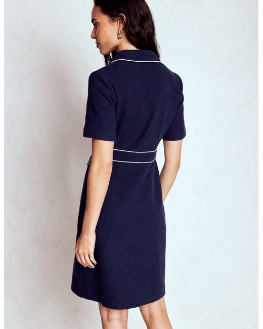 Boden Blue Eda Cotton Shift Dress