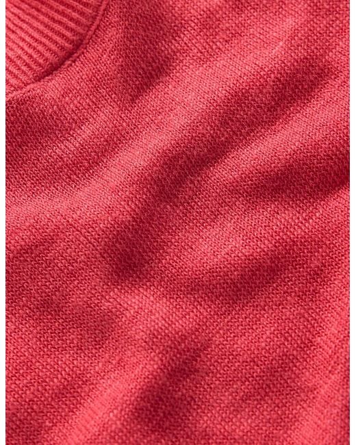 Boden Red Agnes Linen Tank