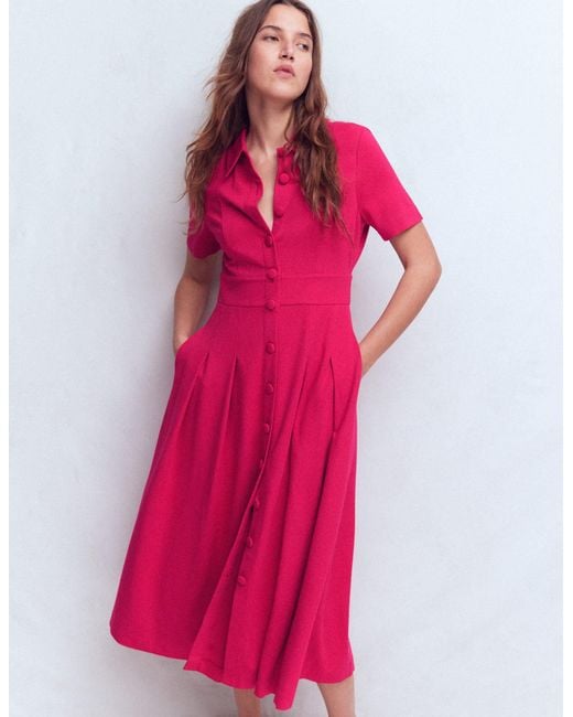 Boden Multicolor Bridget Ponte Shirt Dress