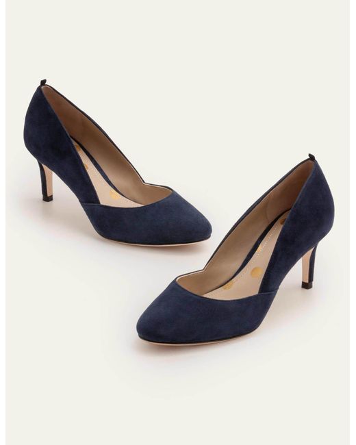 Navy mid heels Clearance
