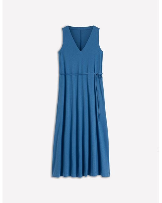 Boden Blue Mia V-Neck Jersey Midi Dress