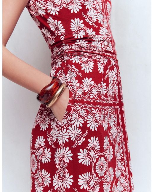 Boden White Antonia Jersey Maxi Dress