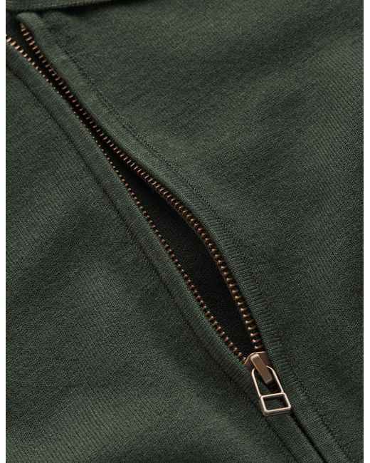 Boden Green Fiona Zip Front Knitted Dress