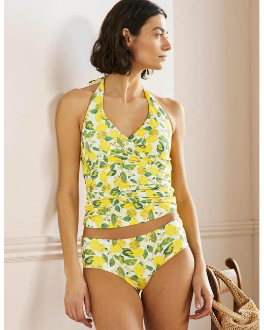 Boden Classic Bikini Shorts , Lemon Vine in Ivory (White) Lyst