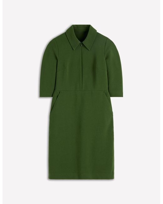 Boden Green Cam Short Sleeve Ottoman Dress
