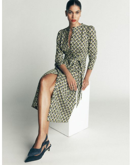 Boden Green Louise Midi Shirt Dress