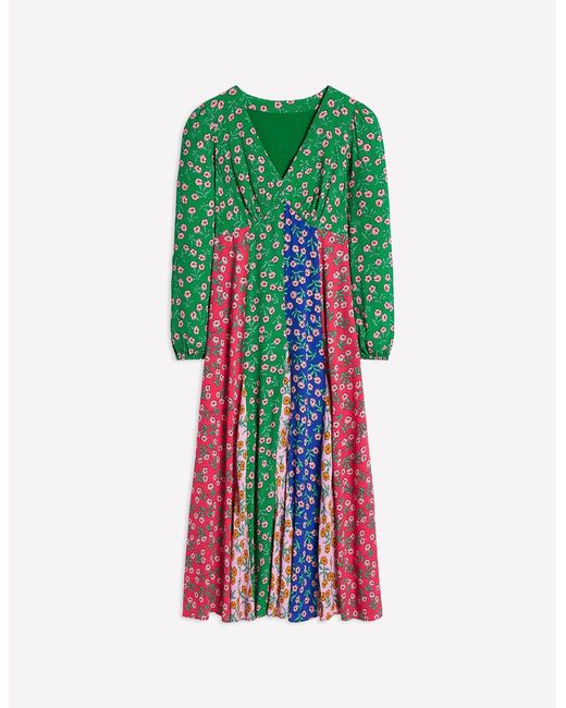 Boden White Lisa Long Sleeve Tea Dress