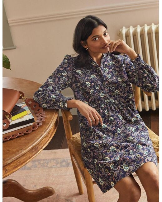 Loft floral ruffle top split neck dress