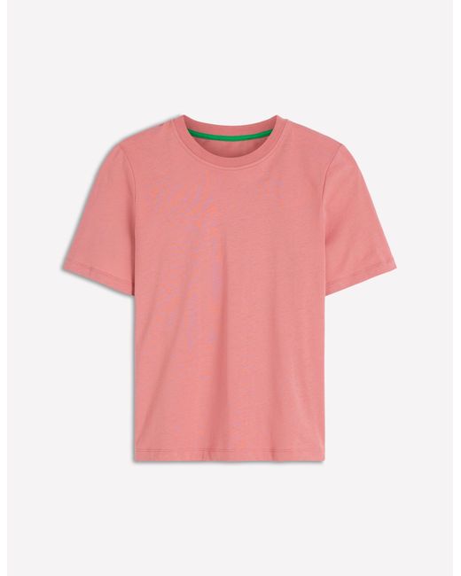 Boden Blue Cotton Crew Neck T-Shirt