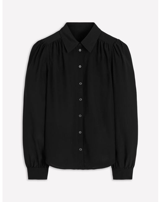 Boden Blue Sara Silk Shirt