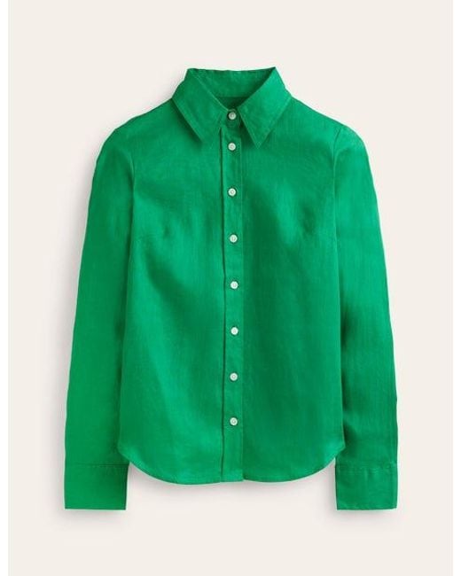 Boden Green Sienna Linen Shirt
