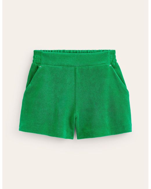 Boden Green Towelling Shorts