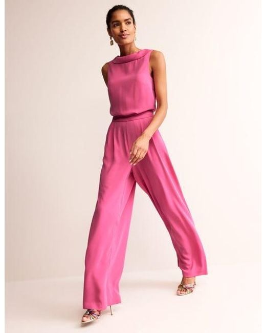 Boden Pink Clarissa Jumpsuit