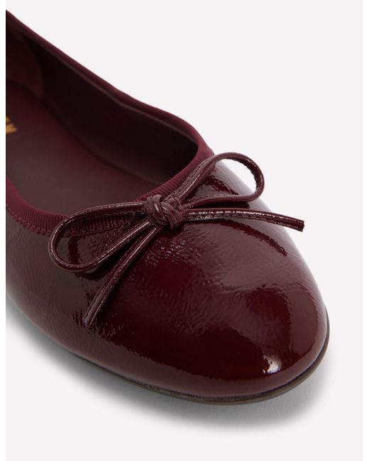 Boden Red Patti Round Toe Ballet Flats