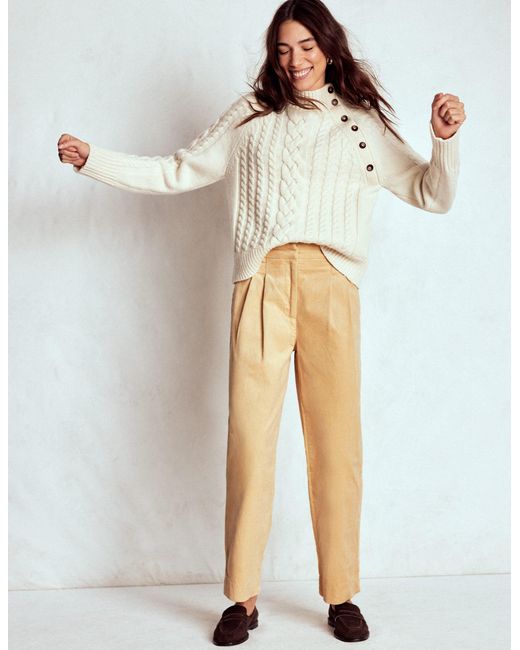 Boden Natural Bloomsbury Cord Trousers