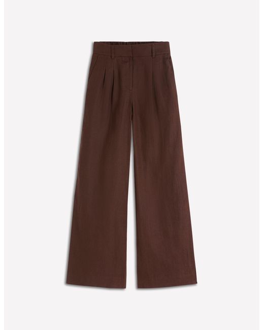 Boden White Kensington Linen Trousers