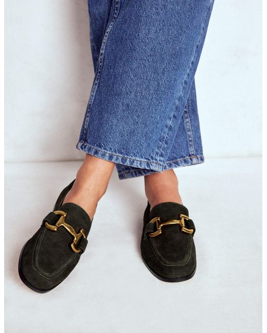 Boden Black Iris Snaffle Loafers