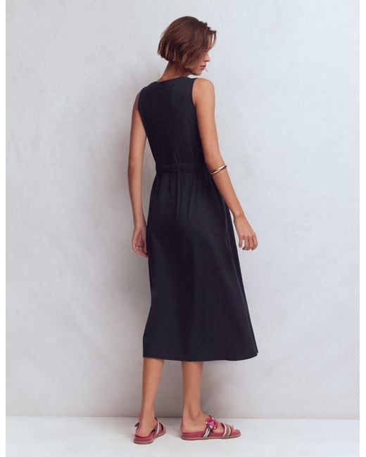 Boden Blue Delphine Midi Jersey Dress
