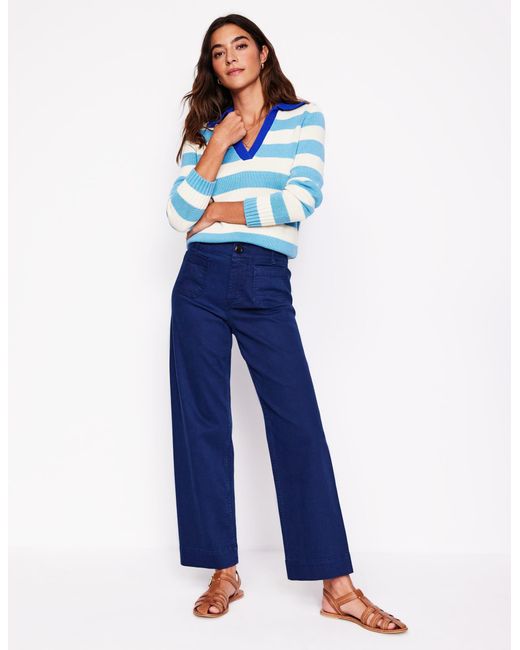 Boden Blue Primrose Hose Mit Aufgesetzten Taschen