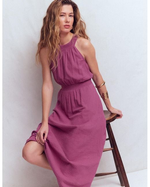 Boden Pink Daphne Double Cloth Dress