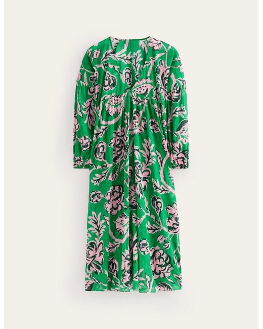 Robe longue sarah façon caftan Boden en coloris Green
