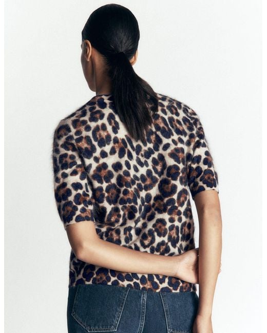 Boden Black Kat Brushed Cashmere T-Shirt