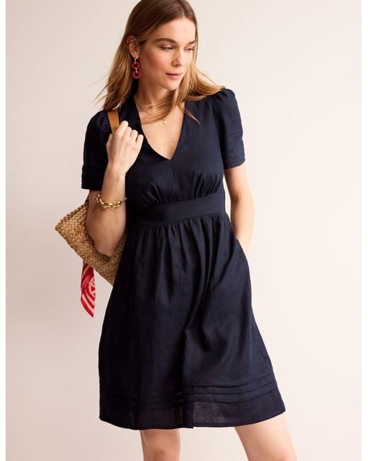 knee length dresses for ladies Eve Jersey Midi Dress-Navy main image 1