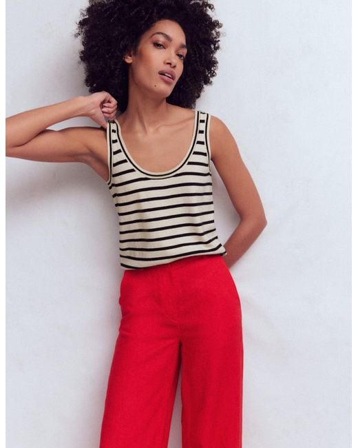 Boden Brown Liz Knitted Tank