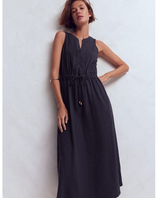 Boden Blue Delphine Midi Jersey Dress