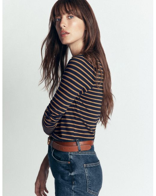 Boden Green Square Neck Long Sleeve