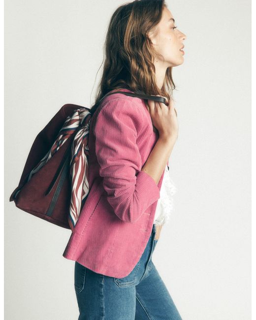 Boden Pink Hereford Military Cord Jacket