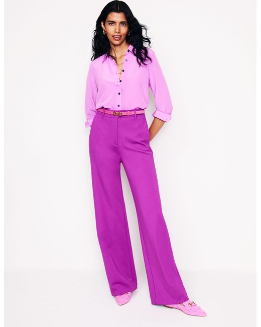 Boden Pink Westbourne Ponte Trousersregal