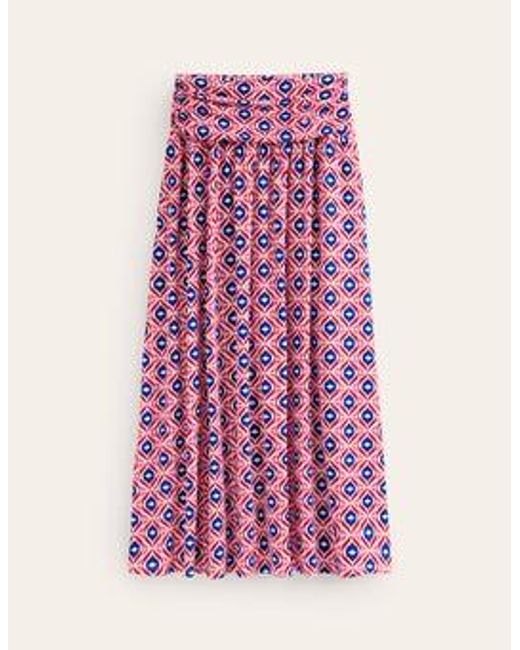 Boden Pink Rosaline Jersey Skirt