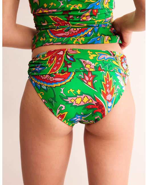 Boden Green Classic Fold Bikini Bottoms