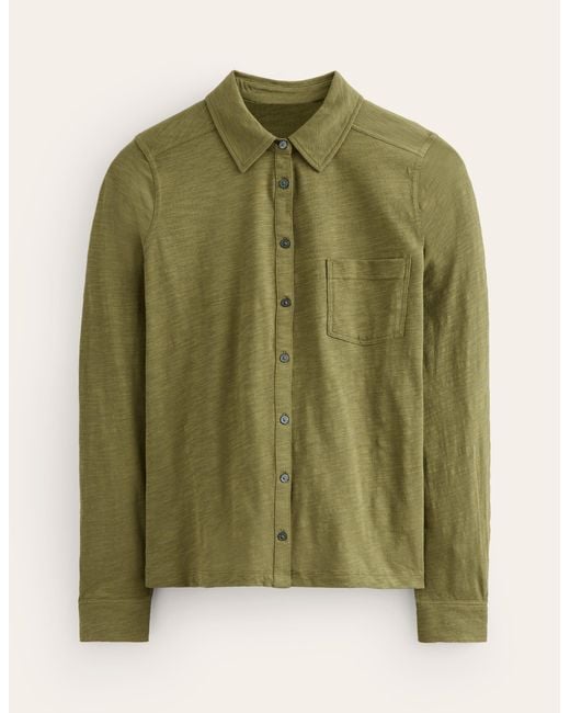 Boden Green Amelia Jersey Shirt