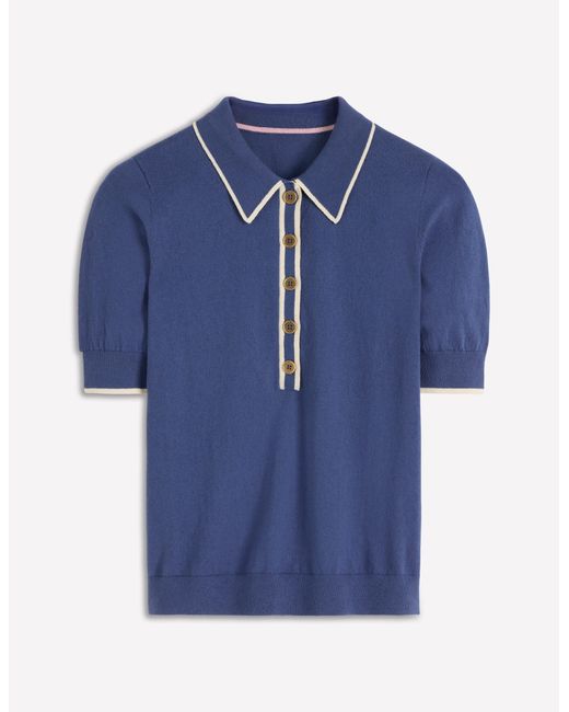 Boden Blue Liz Henley T-Shirt