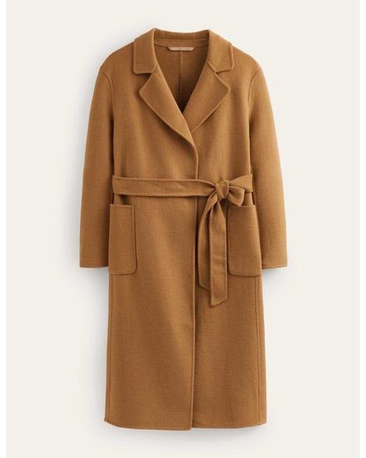 Boden Brown Bristol Wool-blend Coat