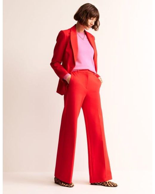 Boden Red Westbourne Ponte Pants