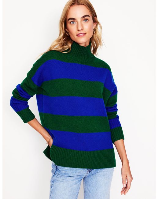 Boden Blue Jessica Oversized Jumper Bavaria, Monarch